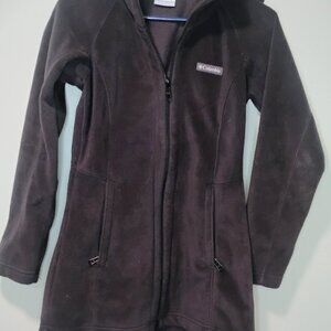 Women's Columbia Benton Springs Fleece Hooded Jacket - Black XS